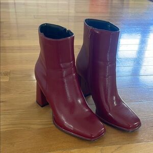 Burgundy Ankle Boots